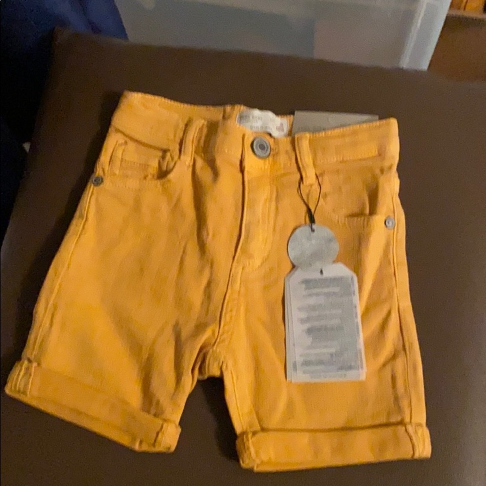 Zara yellow Shorts